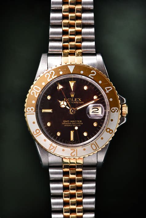 rolex 16753 occhio di tigre|Insider: The Iconic Rolex GMT Master Nipple Dial 'Rootbeer' ref..